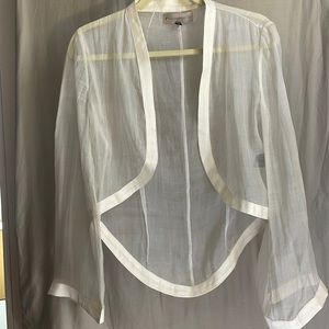 Tangerine Jill 100% Silk Bolera style jacket Sz 4